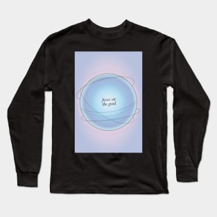 Positive Affirmation Blue and Purple Aura Long Sleeve T-Shirt